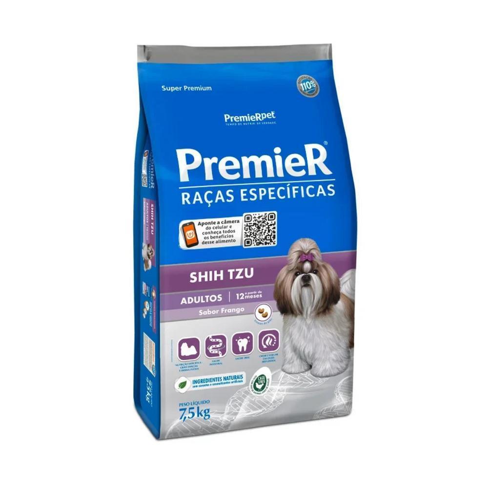 Ração para Raças Específicas Cães Adultos Shih Tzu Frango Premier 7,5Kg
