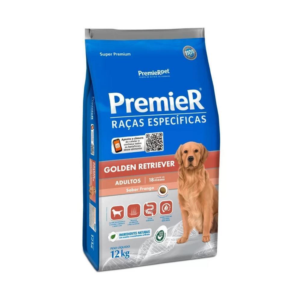Ração para Cães Adultos Raças Específicas Golden Retriever Premier Pet 12Kg