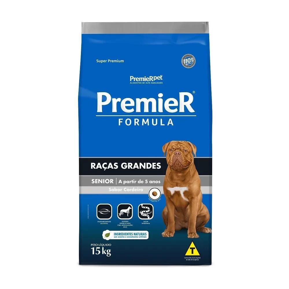 Ração Premier Formula Cães Sênior Raças Grandes Cordeiro 15Kg