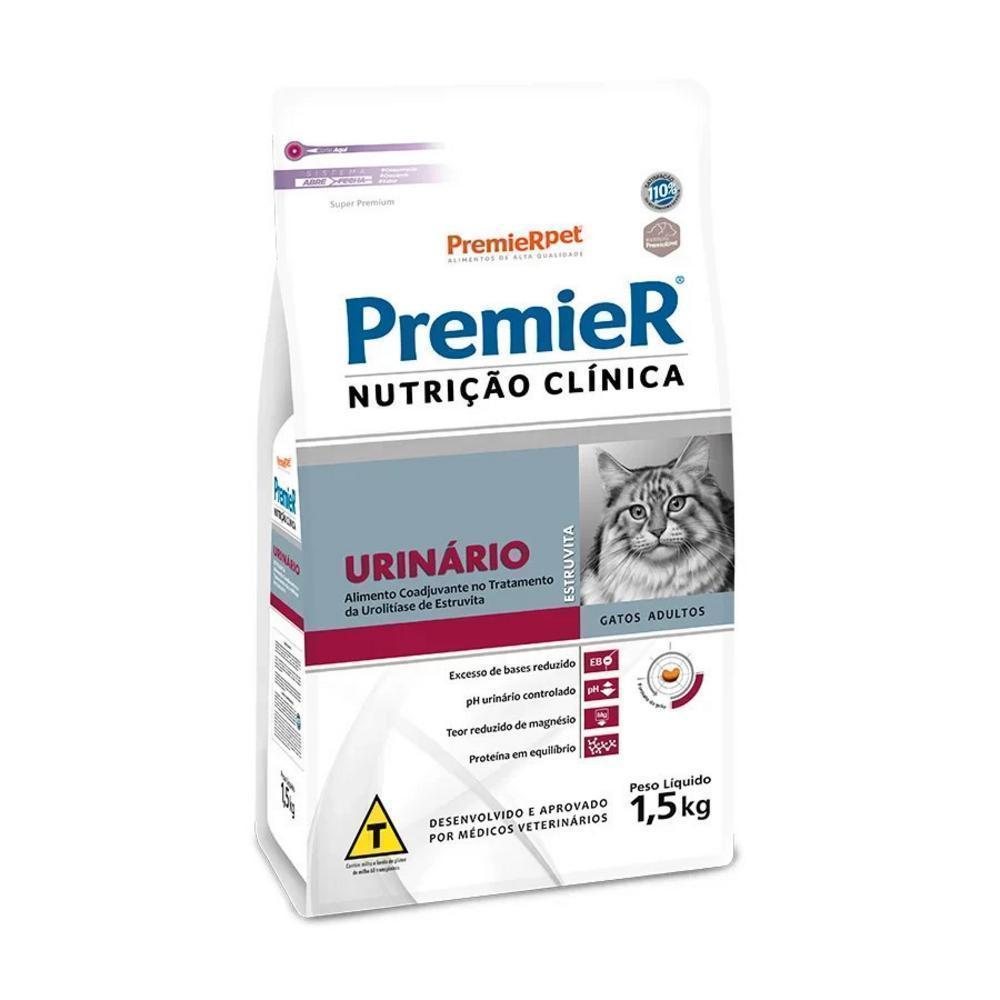 Ração Premier Nutrição Clínica Gatos Urinário Estruvita 1,5Kg