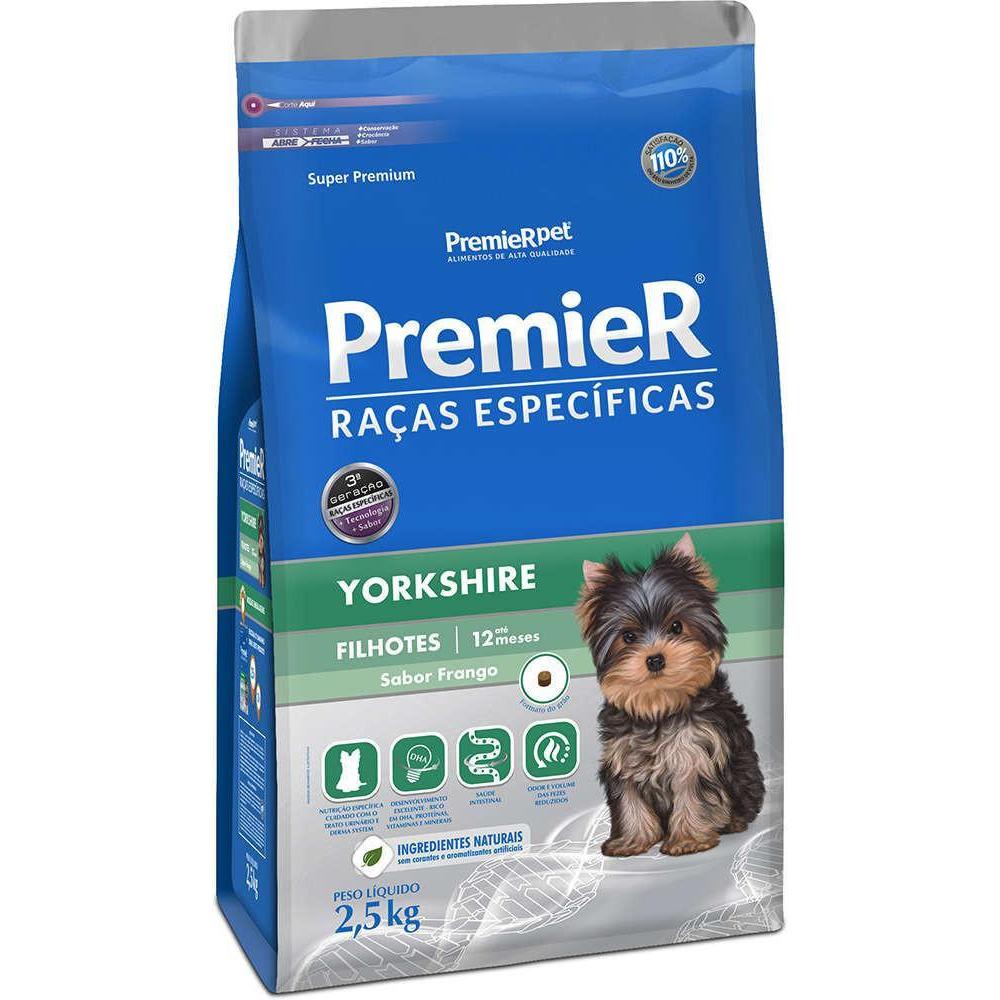 Ração Premier Raças Especificas Cães Filhotes Yorkshire 2,5Kg