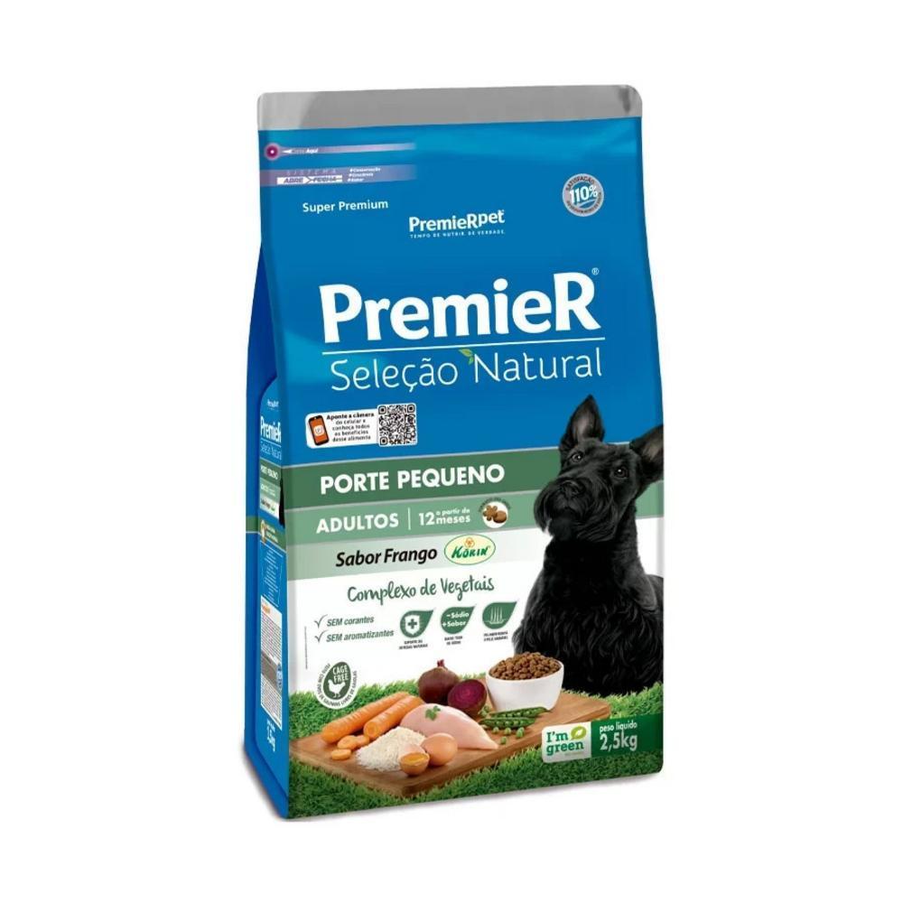Ração Premier Seleção Natural Cães Adultos Porte Pequeno 2,5Kg