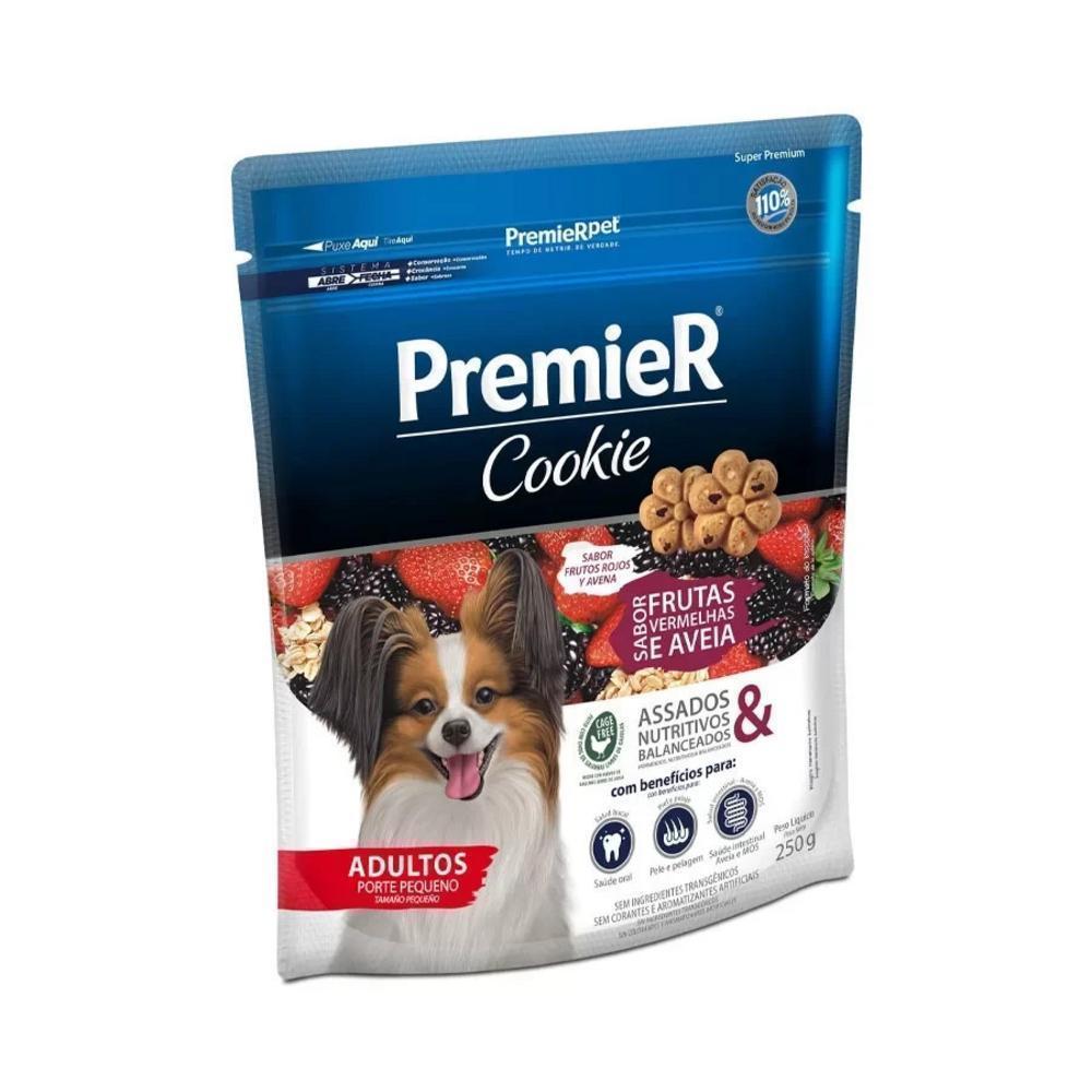 Biscoito Premier Cookie Cães Adultos Pequeno Porte Frutas Vermelhas 250G