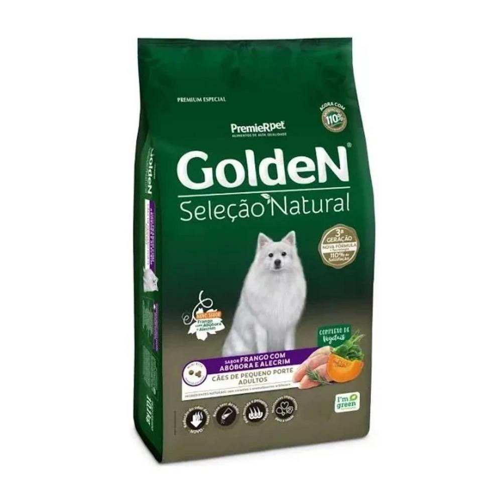 Ração Seca PremieR Pet Golden Seleção Natural Frango, Abóbora e Alecrim para Cães Adultos Raças Pequenas 10.1kg