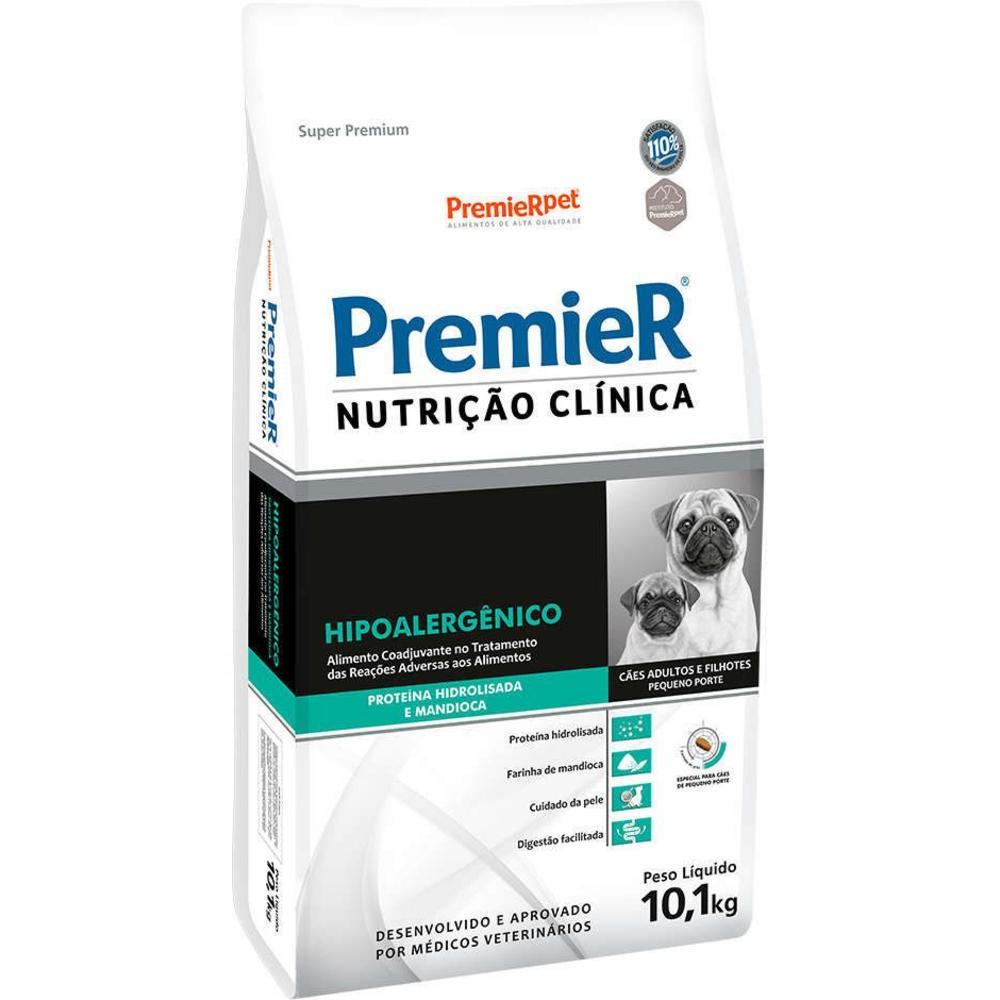 Ração Premier Nutrição Clínica Cães Hipoalérgico Proteína Hidrolisada Pequeno Porte Proteína Hidrolisada e Mandioca 10,1Kg
