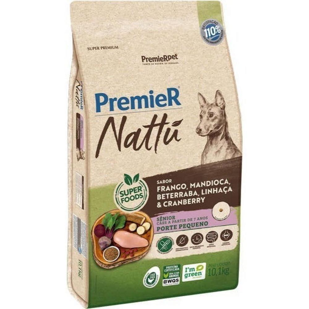 Ração PremieR Nattú Mandioca para Cães Idosos Porte Pequeno 10,1kg