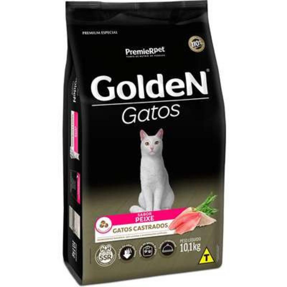 Ração Seca GoldeN Peixe para Gatos Castrados - 1Kg