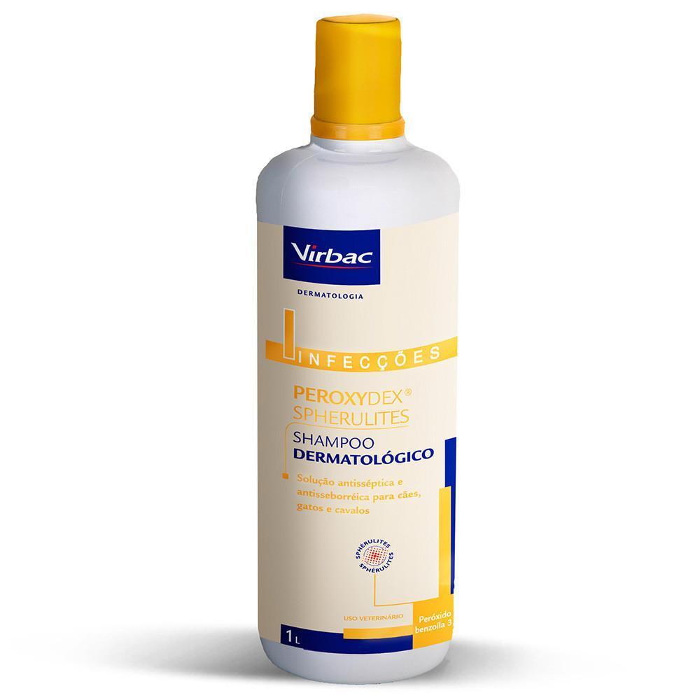 Shampoo Dermatológico Virbac Peroxydex Spherulites para Cães e Gatos 125ml