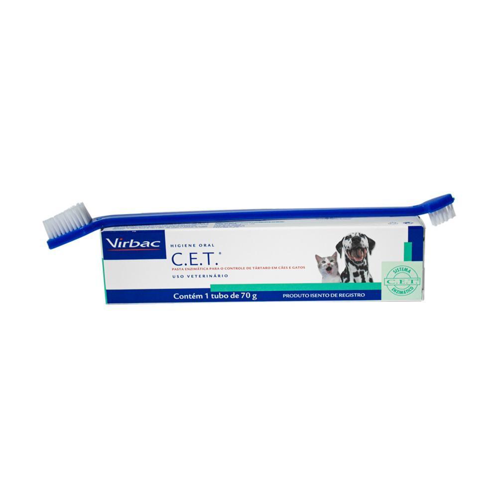 Pasta Dental Virbac Enzimática CET para Cães e Gatos - Tam. Único