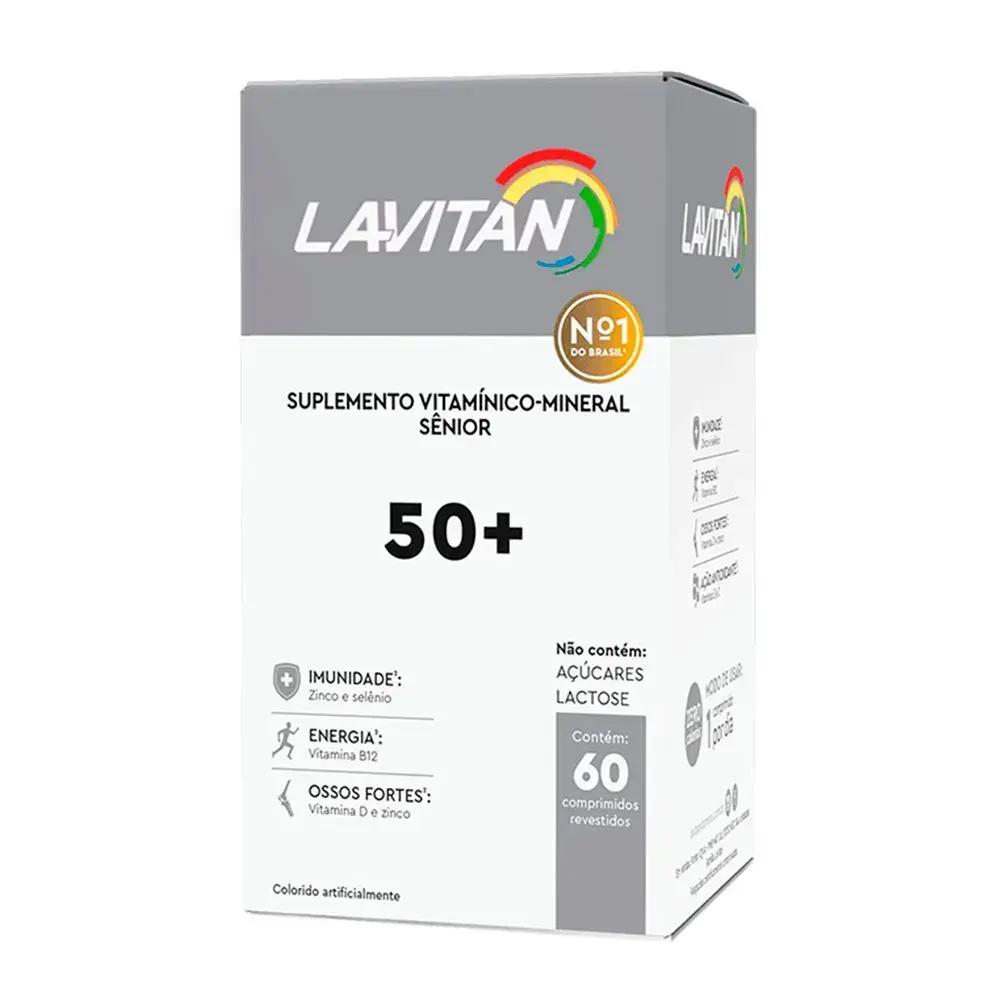 Suplemento Vitamínico-Mineral Lavitan Sênior 50+ com 60 Comprimidos Revestidos