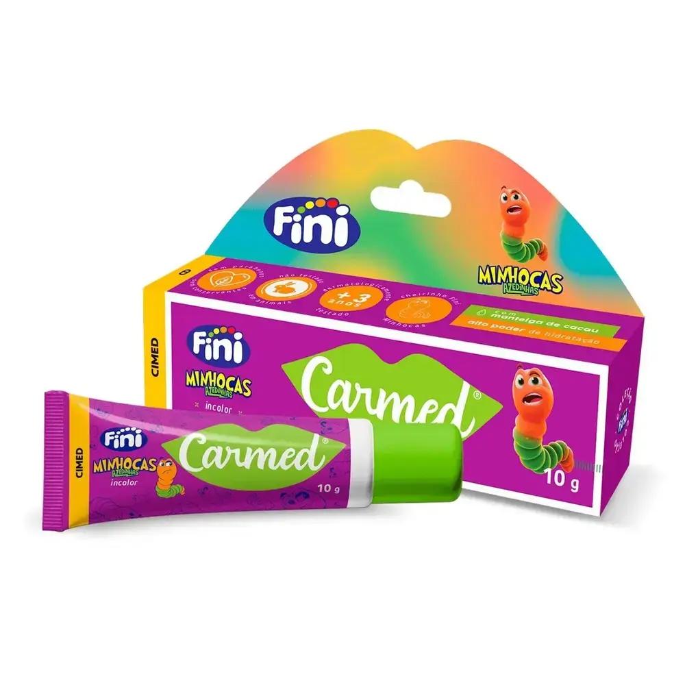 Hidratante Labial Carmed Fini Minhocas Azedinhas Incolor 10g