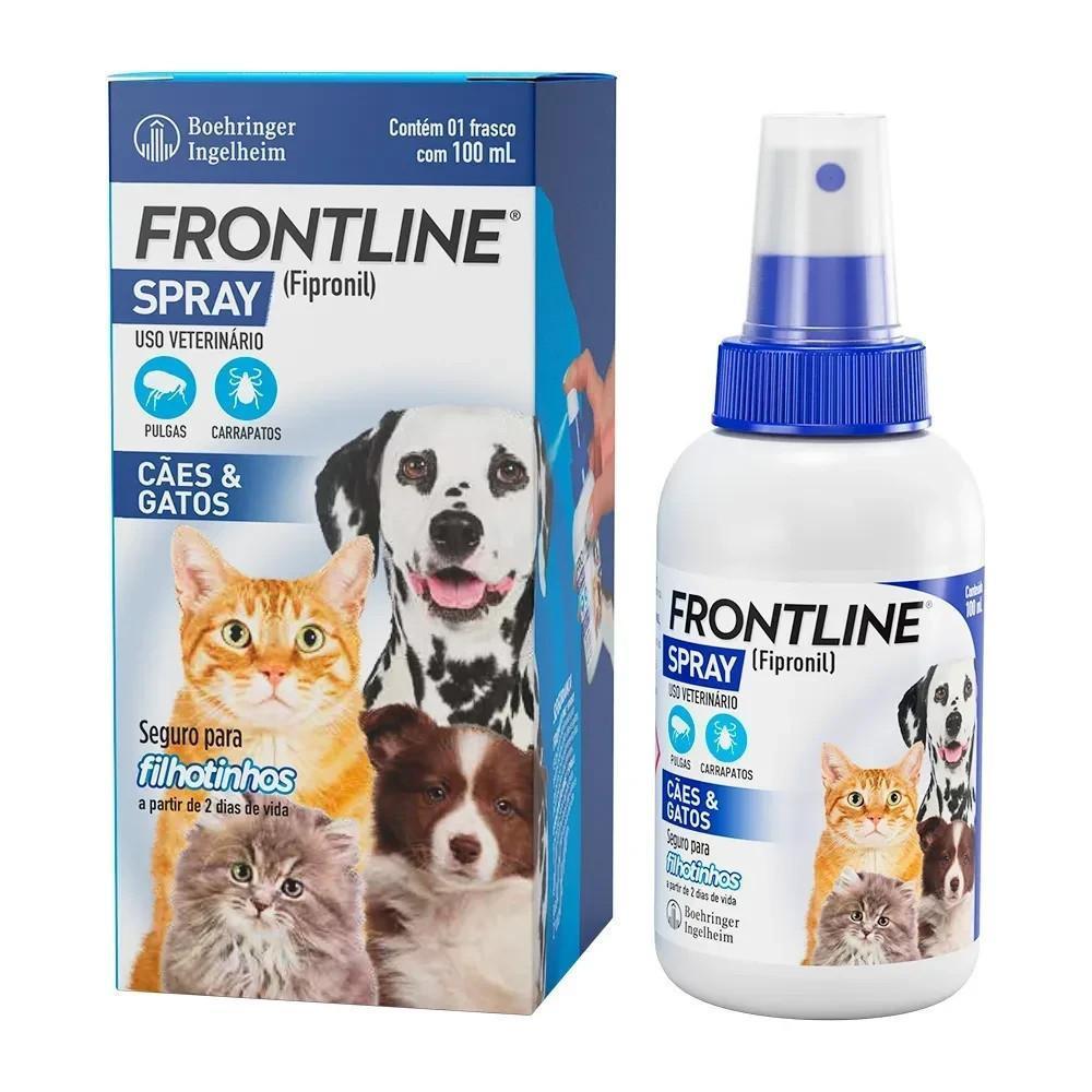 Antipulgas e Carrapatos Cães e Gatos Frontline 100ml