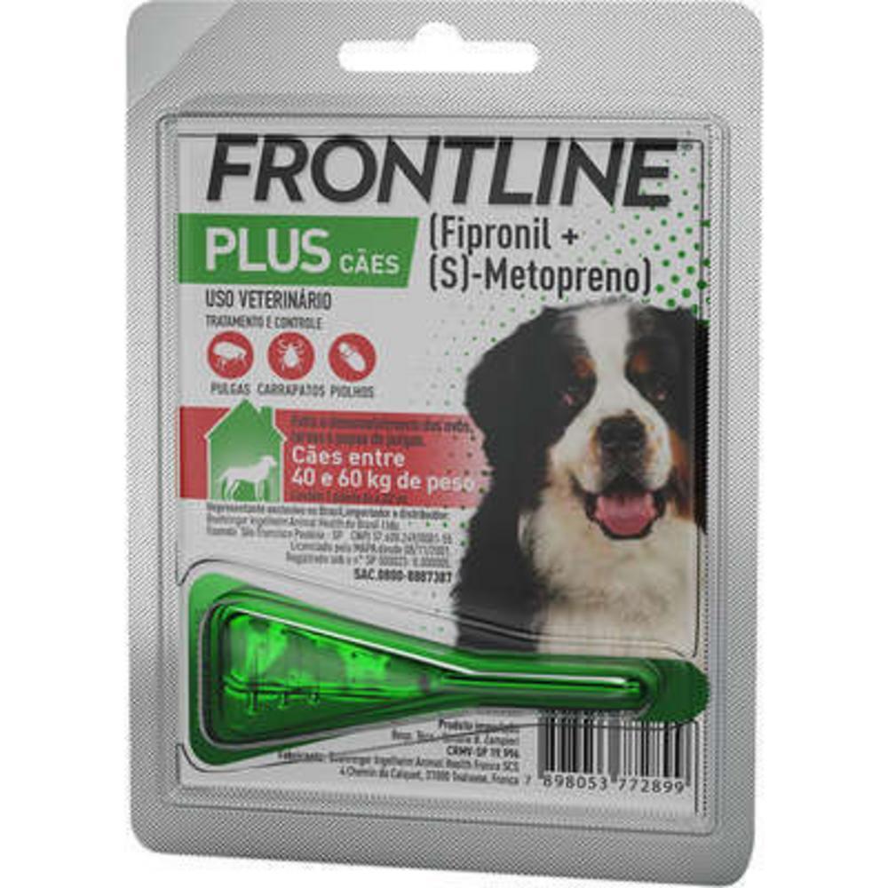 Antipulgas e Carrapatos Frontline Plus - Cães de 40 até 60Kg