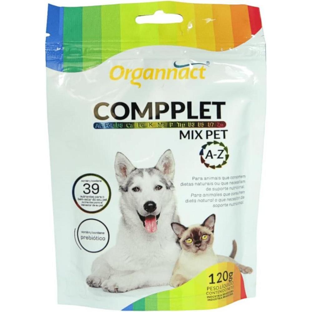 Compplet Mix Pet A-Z Organnact Embalagem 120G