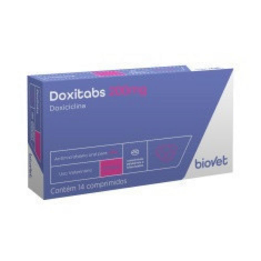 Antimicrobiano Biovet Doxitabs 200mg para Cães