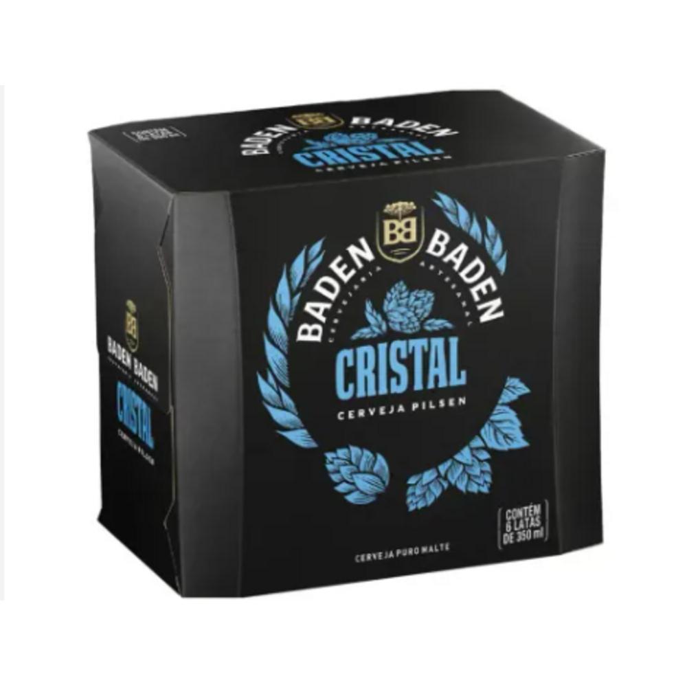 Baden Baden Cerveja Cristal Lata Sleek 350ml - Pack com 6 Unidades