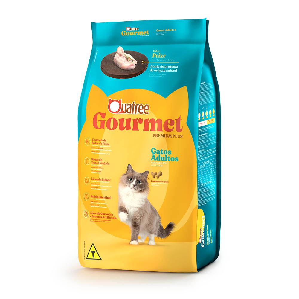Quatree Gourmet Gatos Adultos Peixe 3Kg