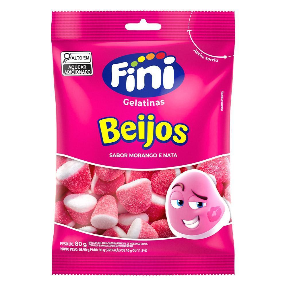 Bala Beijos de Morango Fini 90g