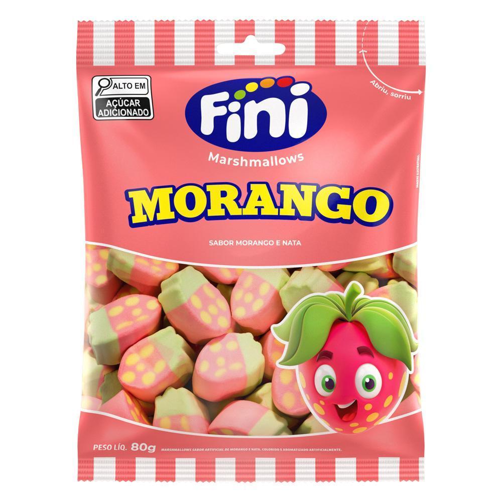 Marshmallow Sabor Morango 80g - Fini