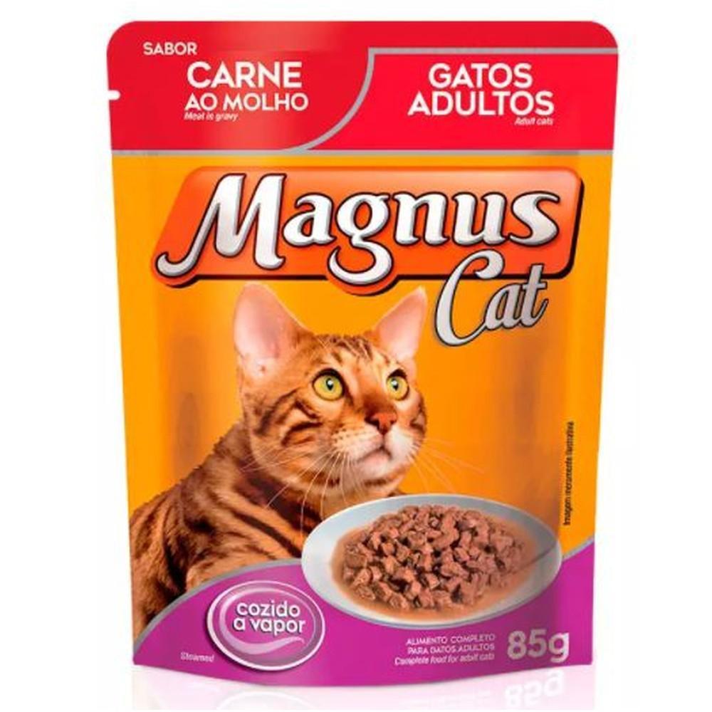 Alimento para Gatos Adultos Carne Magnus 85G