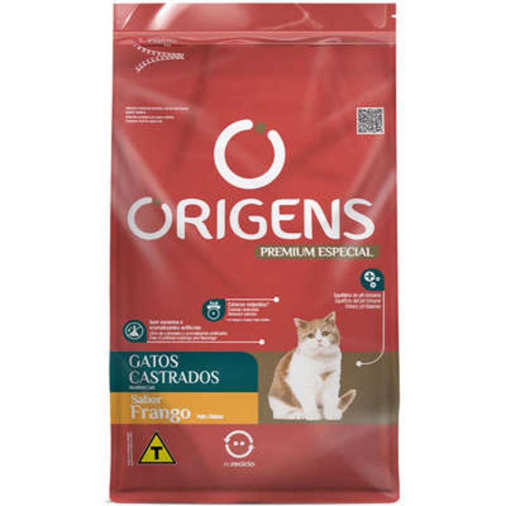 Ração Seca Origens Frango Gatos Castrados - 10,1Kg