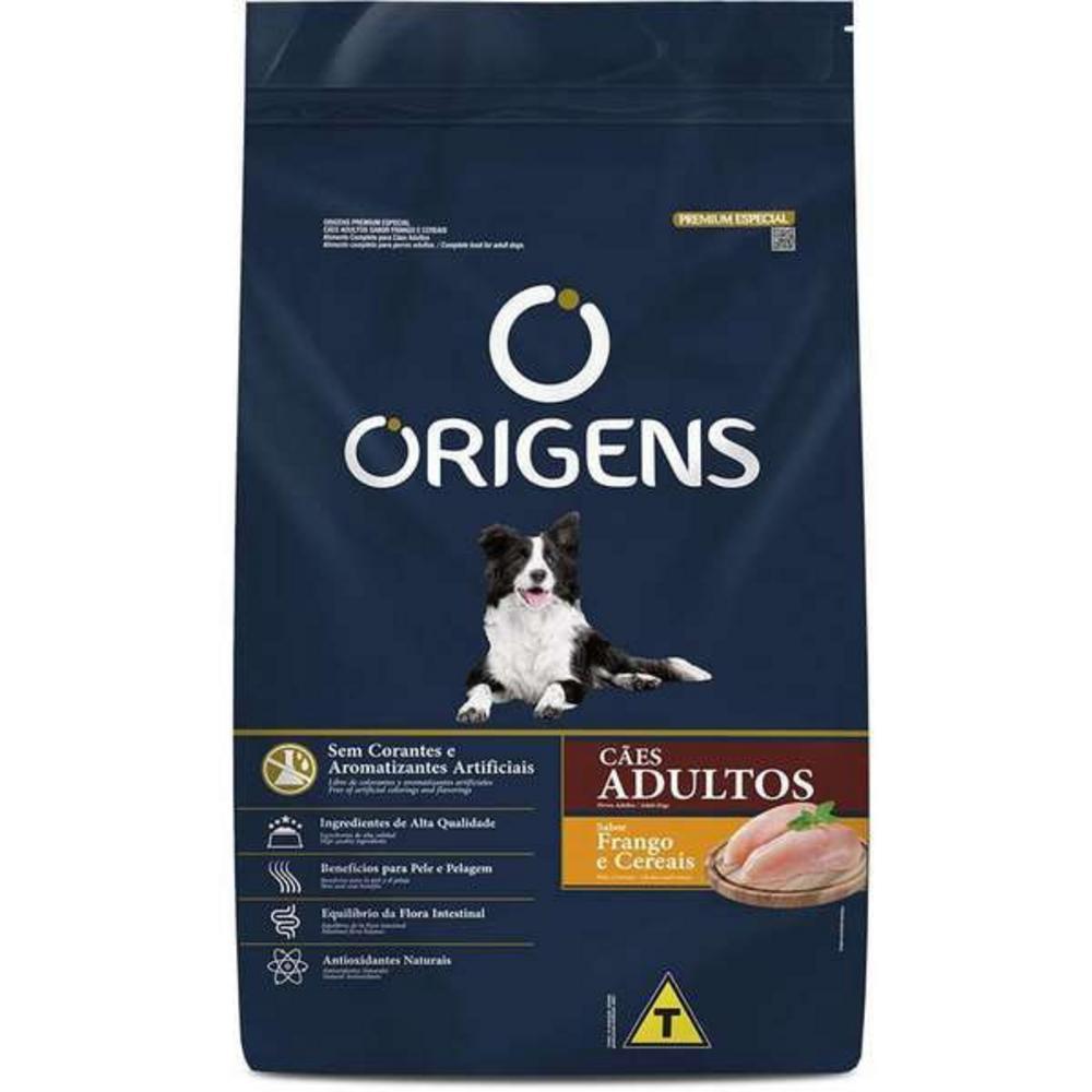 Ração Seca Origens Premium Especial Frango e Cereais Cães Adultos 15kg