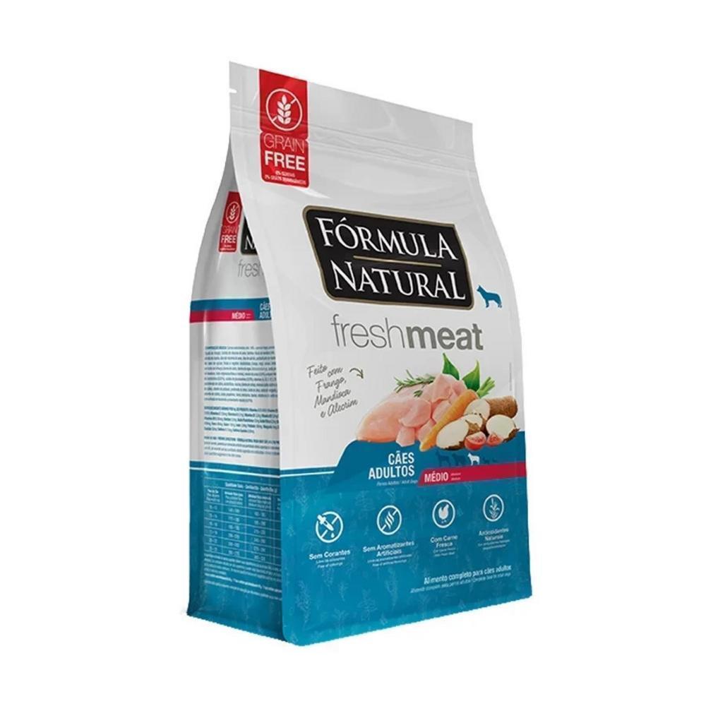 Ração Fórmula Natural FreshMeat para Cães Adultos de Médio Porte Sabor Frango 12kg