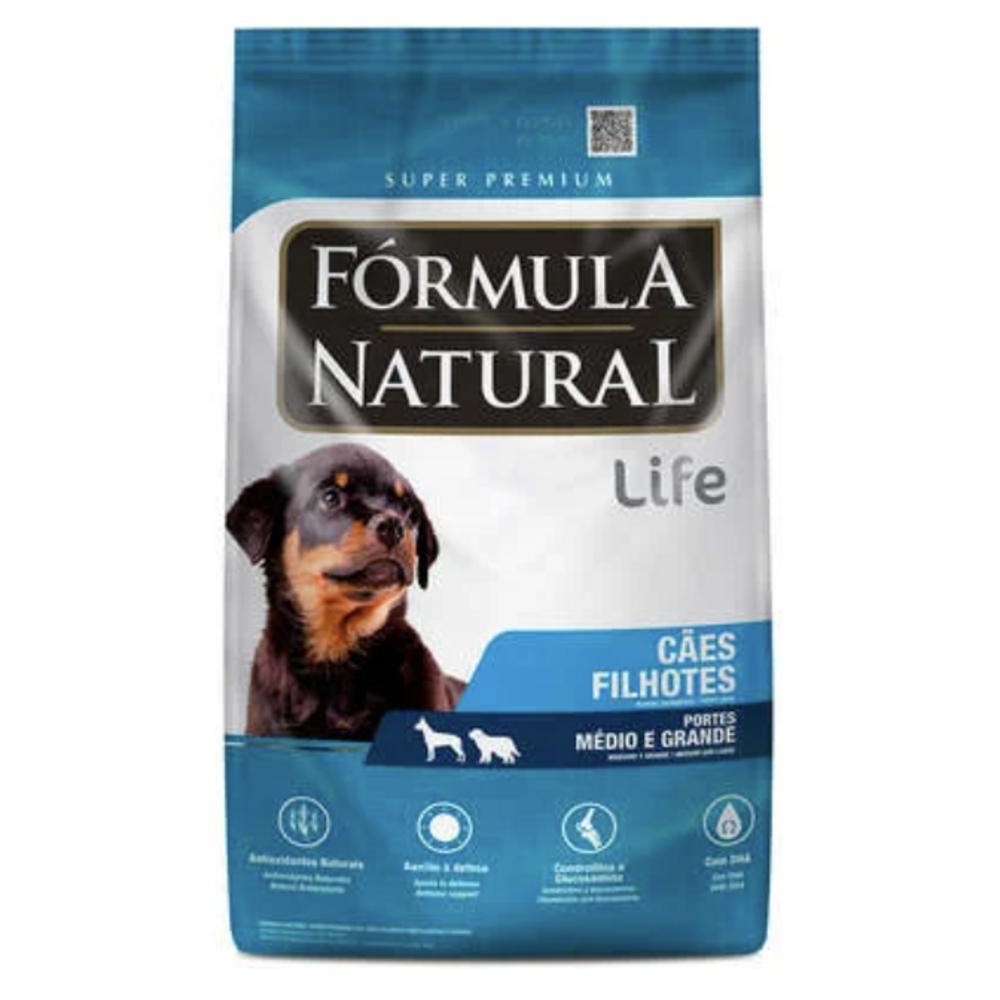 Fórmula Natural Super Premium Life Cães Filhotes Portes Médio E Grande 15kg