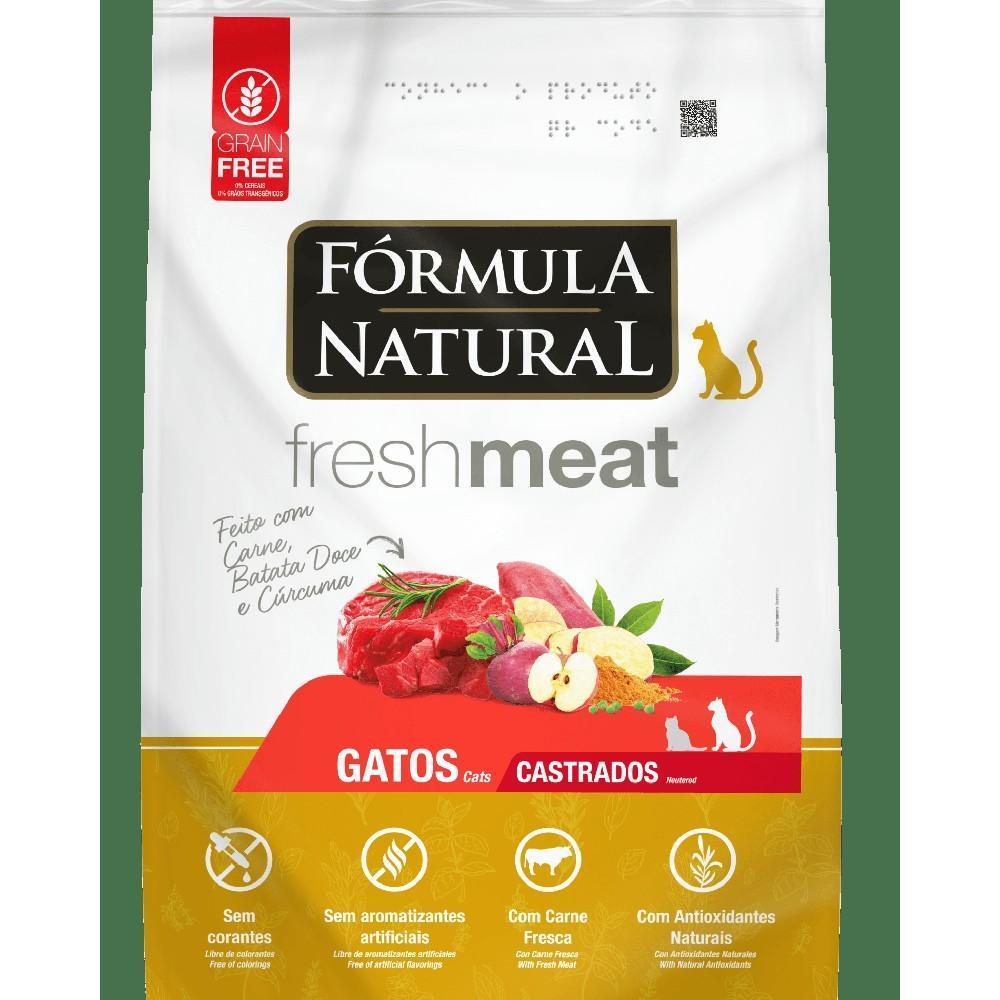 Ração Fórmula Natural Fresh Meat Carne para Gatos Castrados 7kg