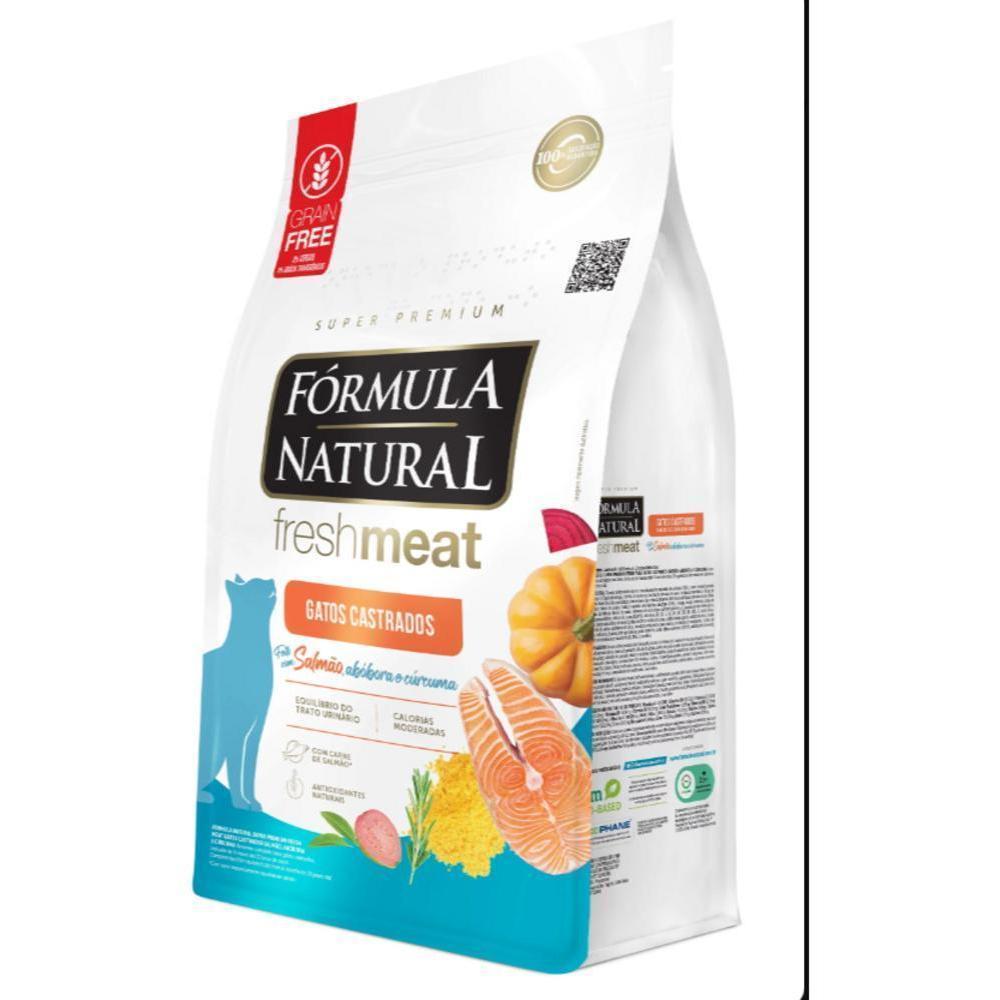 Ração Formula Natural Fresh Meat Gatos Castrados Salmão 7Kg