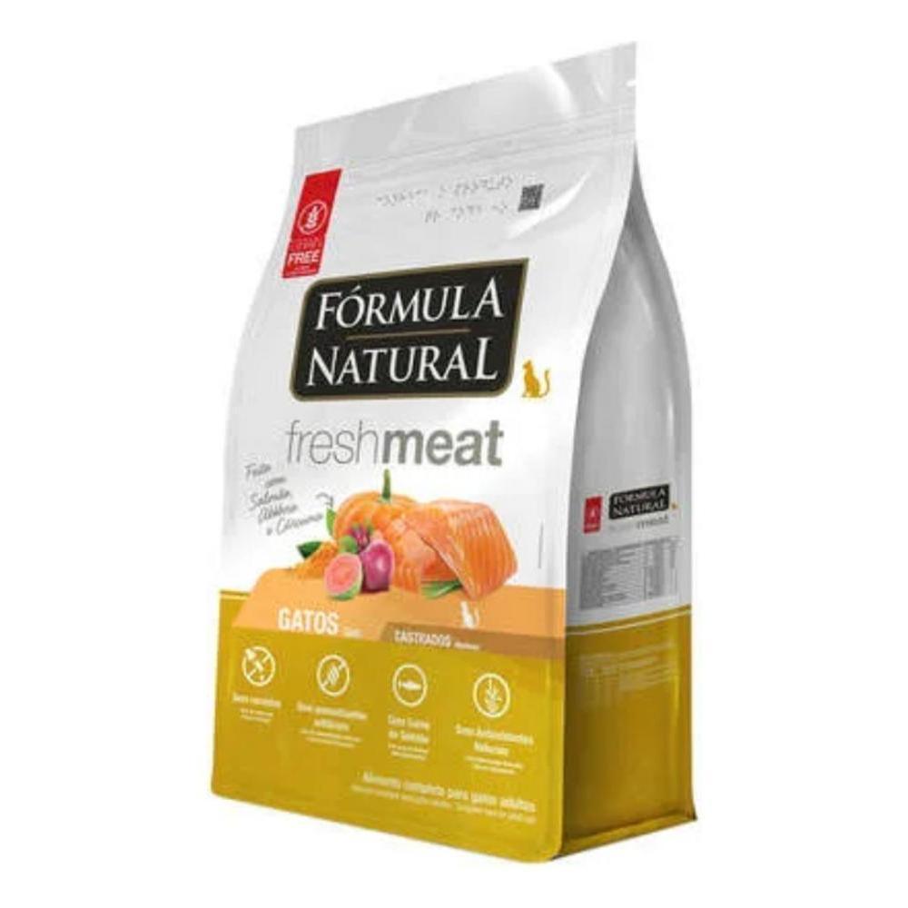 Ração Formula Natural Fresh Meat Gatos Castrados Salmão 7Kg