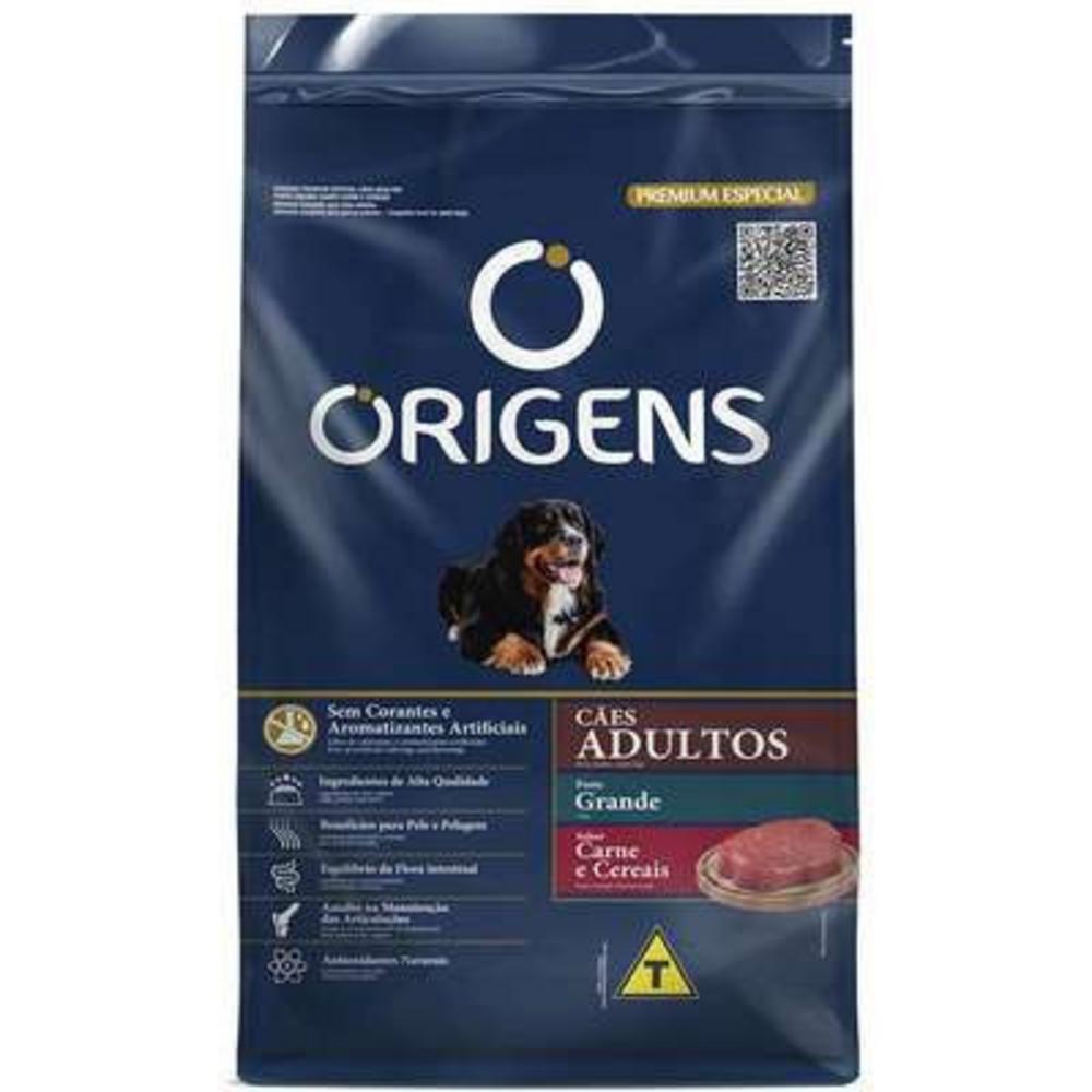 Ração Origens Cão Carne Raças Grandes 20kg
