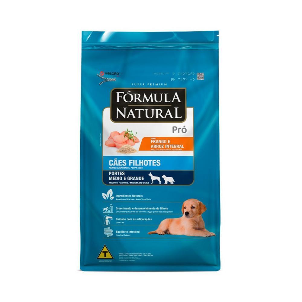 Ração Fórmula Natural Pró para Cães Filhotes de Porte Médio e Grande Sabor Frango e Arroz Integral 15kg