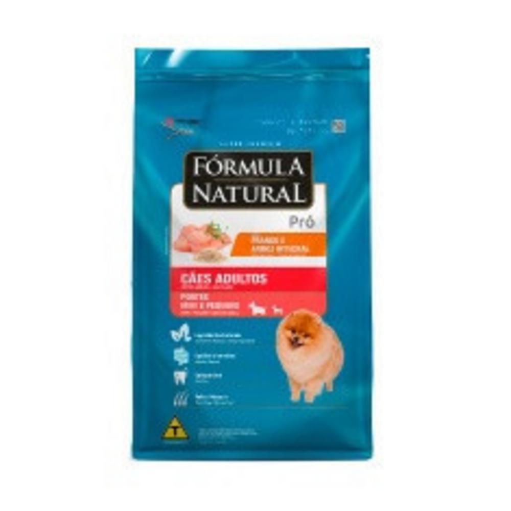 Ração Fórmula Natural Pró para Cães Adultos de Porte Mini e Pequeno Sabor Frango e Arroz Integral 1kg