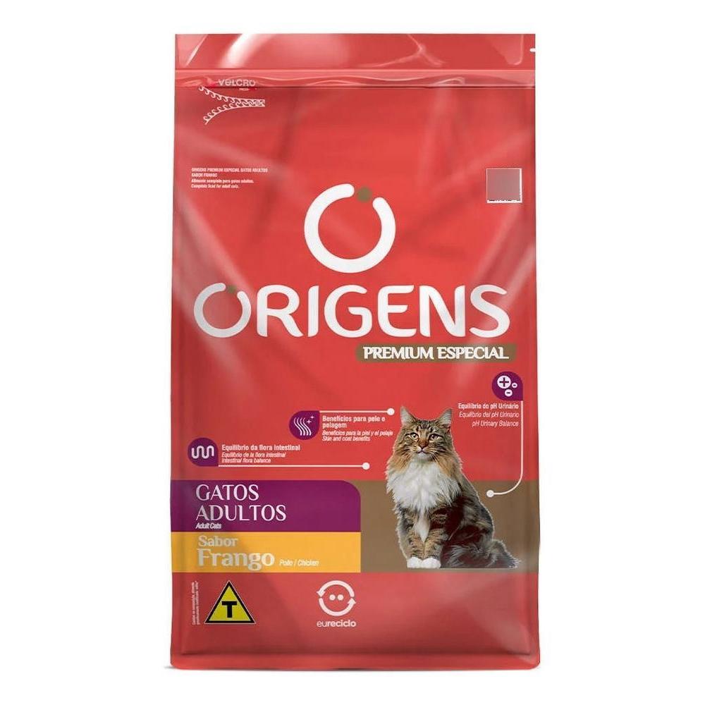 Ração para Gatos Adultos Sabor Frango Origens 1Kg