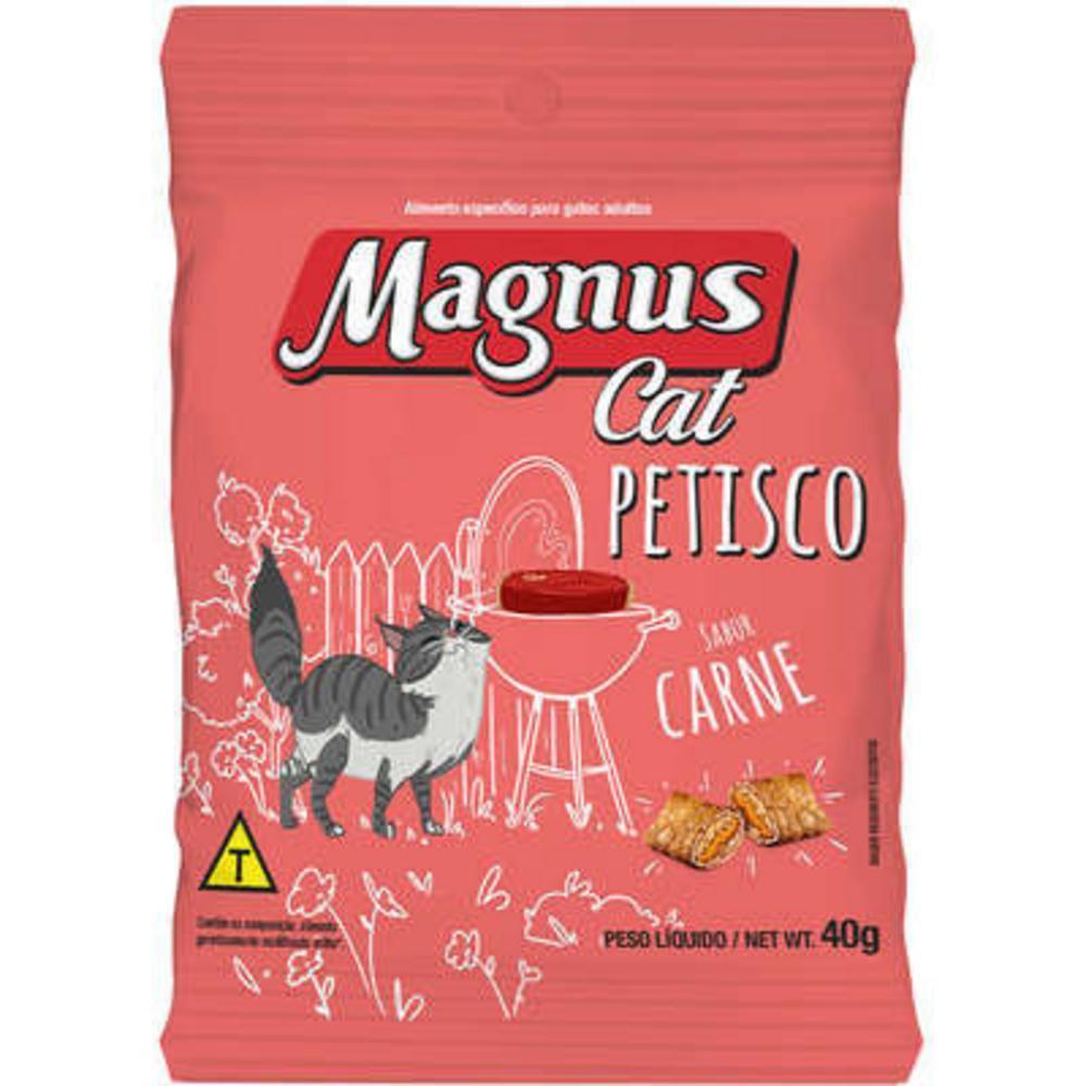Magnus Cat Petisco Gatos Adultos Sabor Carne 40g