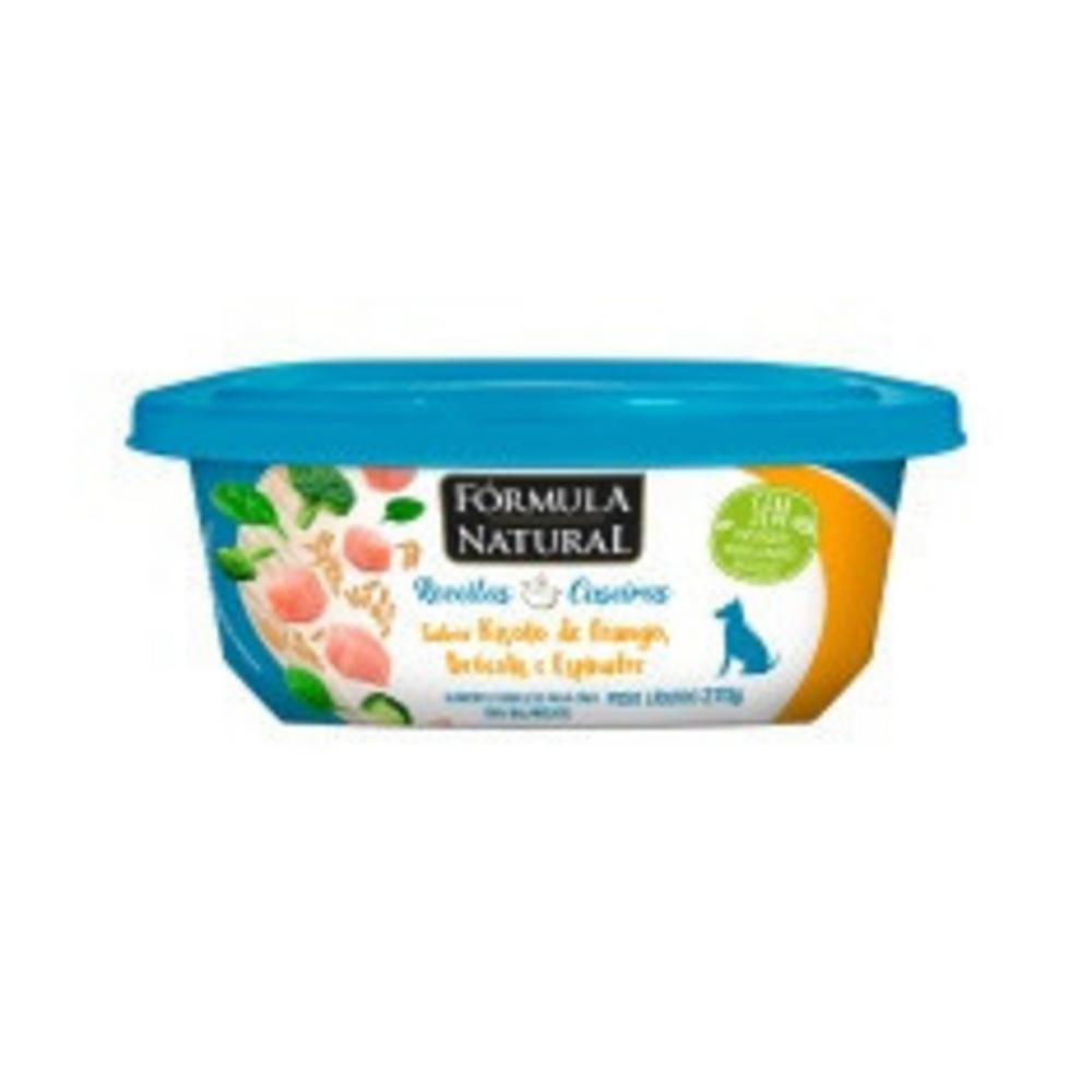 Ração Úmida Fórmula Natural Receitas Caseiras para Cães Adultos Sabor Risoto de Frango, Brócolis e Espinafre 270g