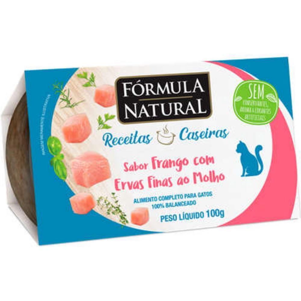 Ração Úmida Fórmula Natural Receitas Caseiras Frango com Ervas Finas ao Molho para Gatos - 100 g