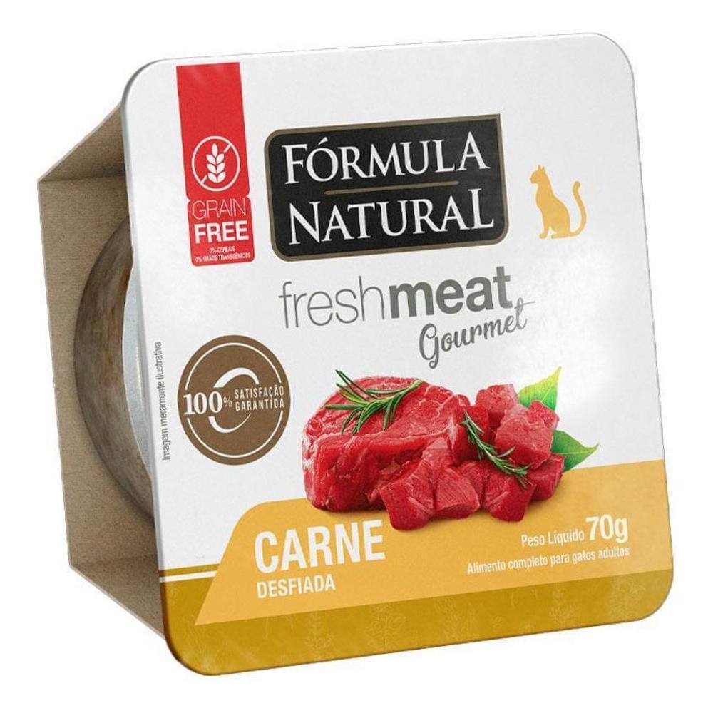 Pate Fresh Meat Gourmet para Gatos Sabor Carne Fórmula Natural 70G