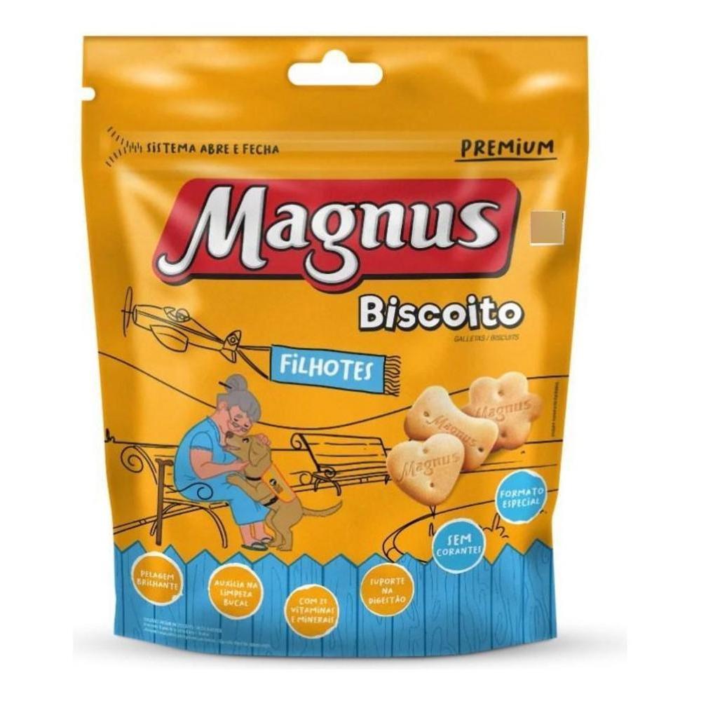Biscoito Magnus para Cães Filhotes Sabor Natural 250g