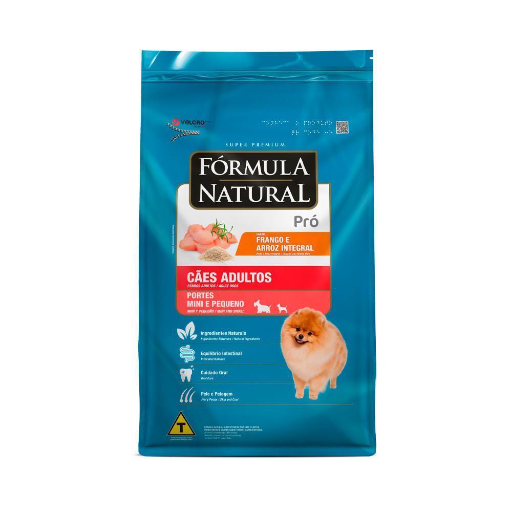 Ração Fórmula Natural Pró para Cães Adultos de Porte Mini e Pequeno Sabor Frango e Arroz Integral