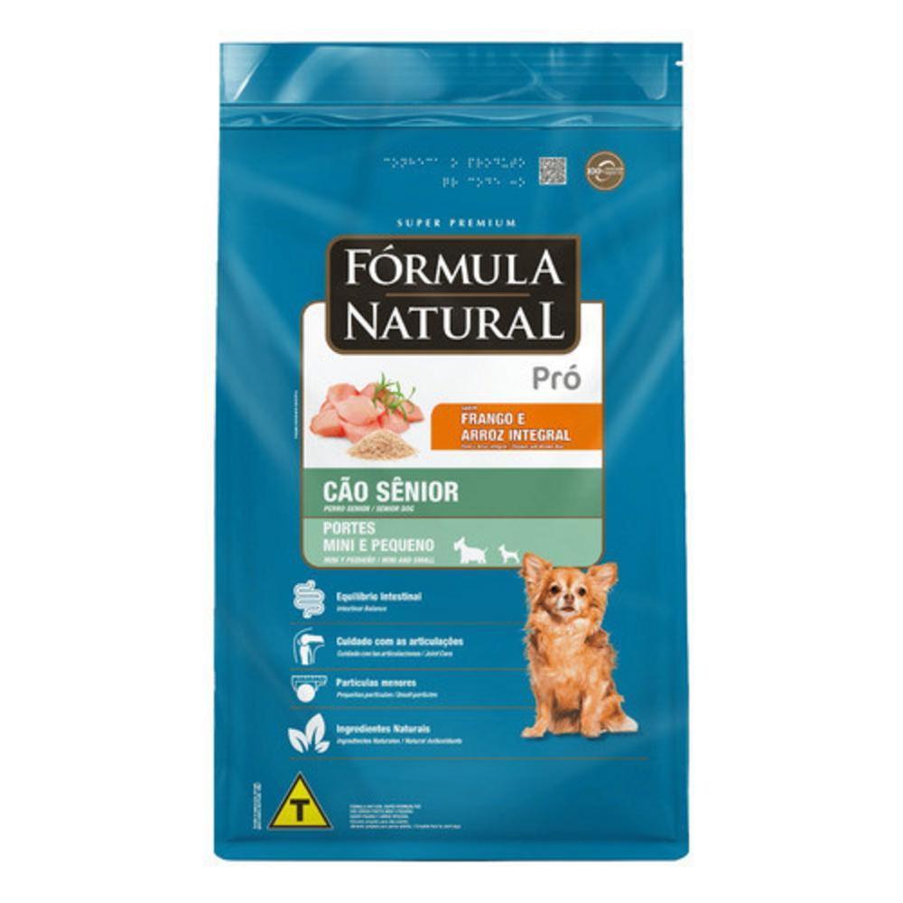 Ração Pró para Cães Sênior de Porte Mini e Pequeno Sabor Frango e Arroz Integral Fórmula Natural 10,1kg