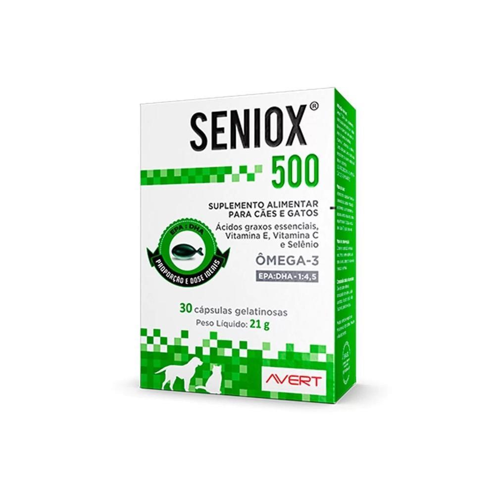 Suplemento Nutricional Seniox Avert 500Mg 30 Cápsulas