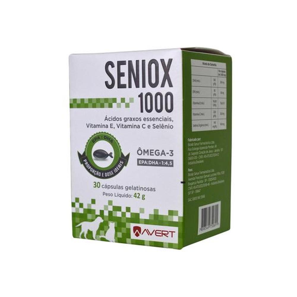 Suplemento Nutricional Seniox Avert 1000mg 30 Cápsulas
