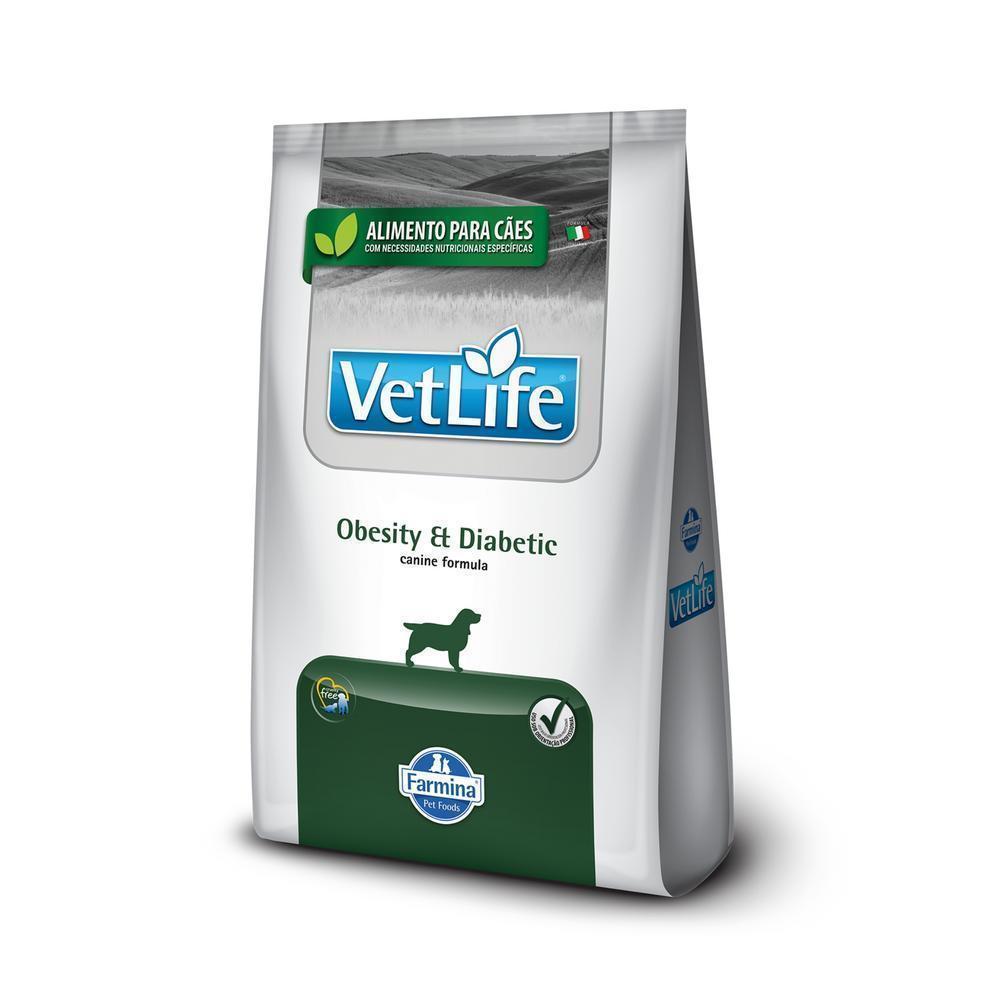 Vet Life Obesity & Diabetic para Cães Adultos de Todas as Raças 2Kg