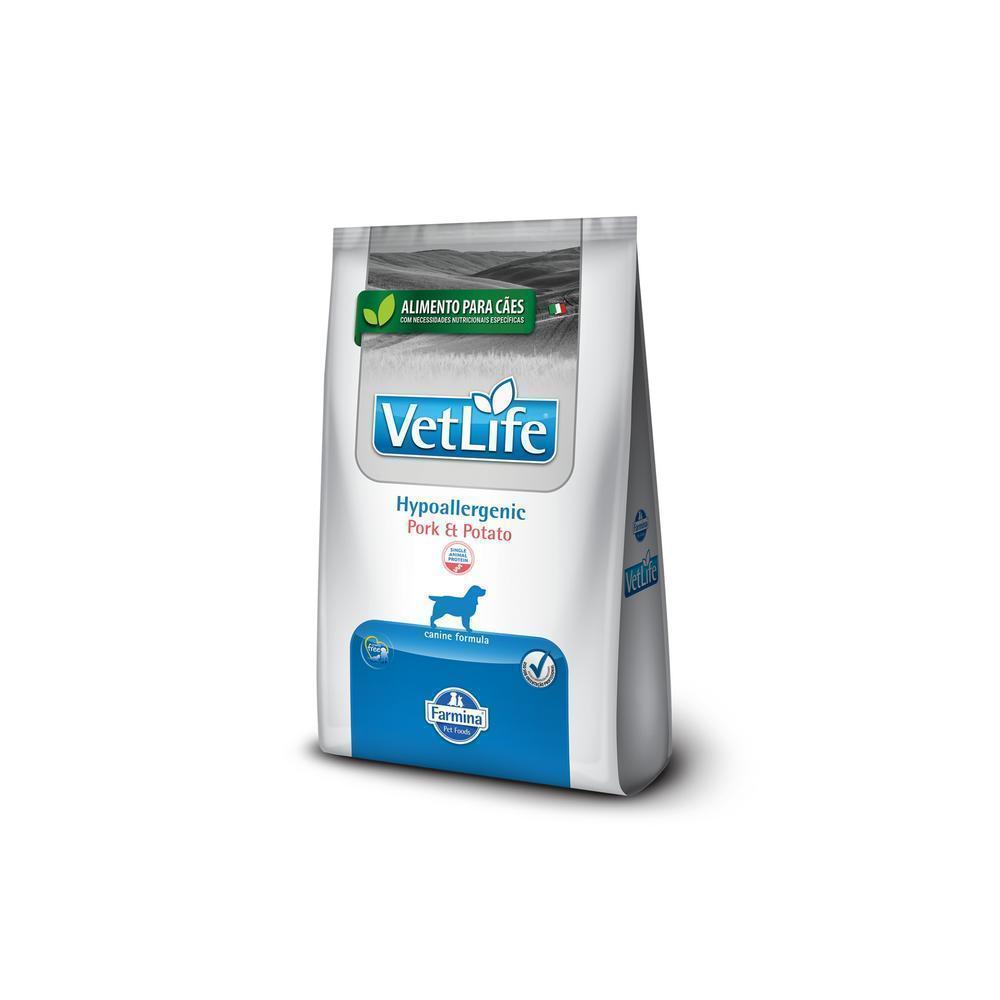 Vet Life Hypoallergenic Pork & Potato para Cães Adultos de Todas as Raças 2Kg