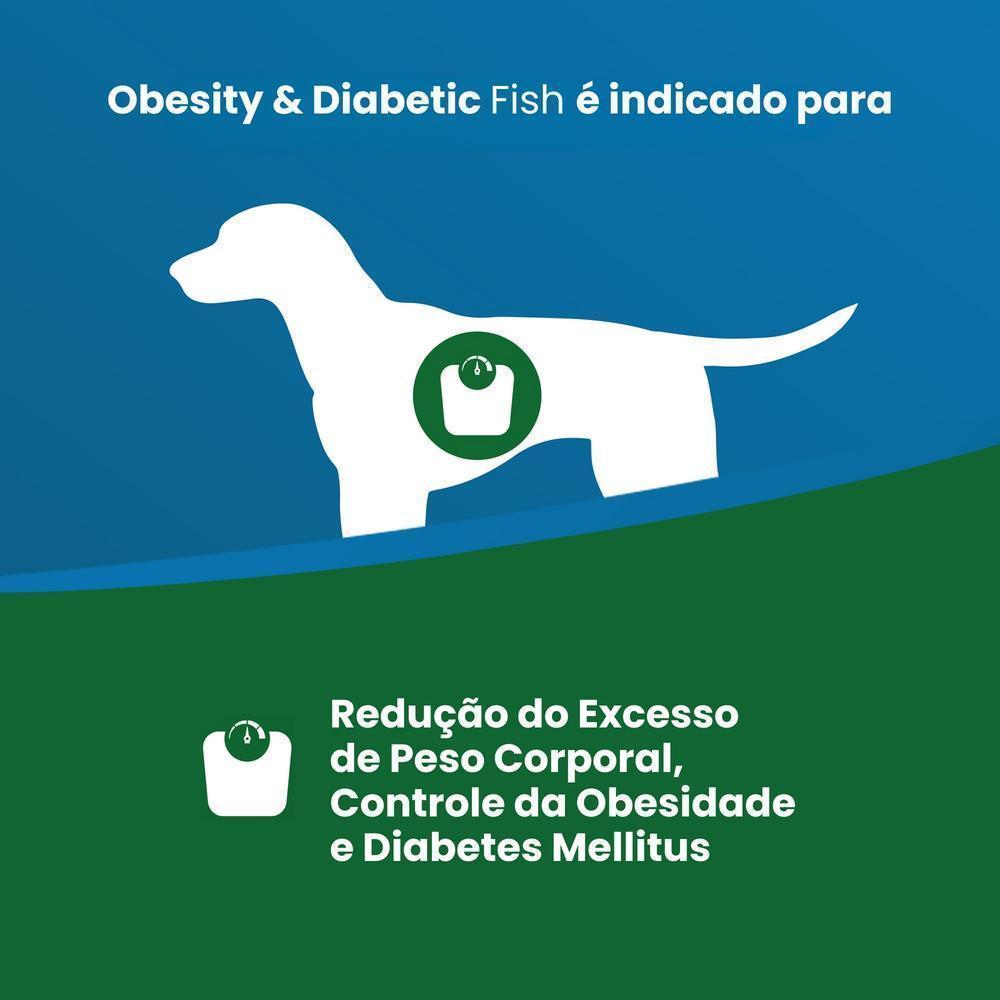 Vet Life Obesity & Diabetic Fish para Cães Adultos de Todas as Raças 2Kg