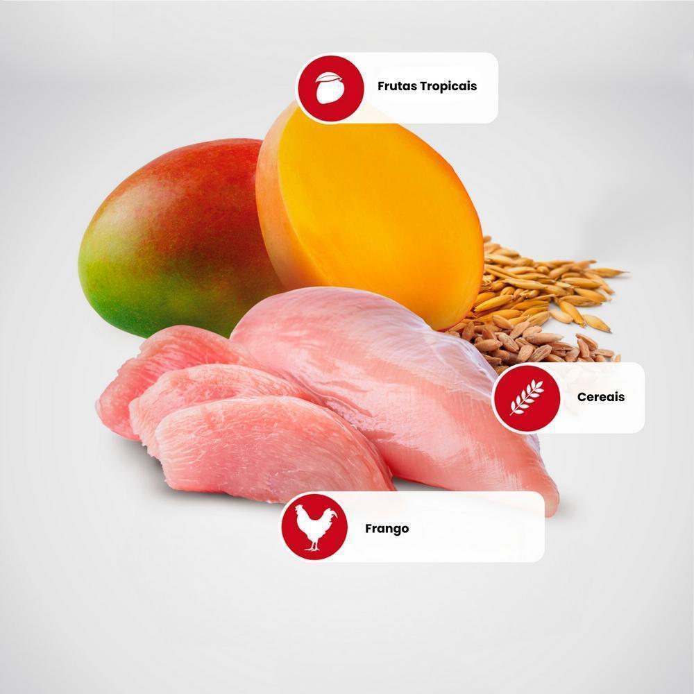 N&D Tropical para Gatos Adultos Castrados de Todas as Raças Sabor Frango, Cereais e Frutas Tropicais 1,5Kg