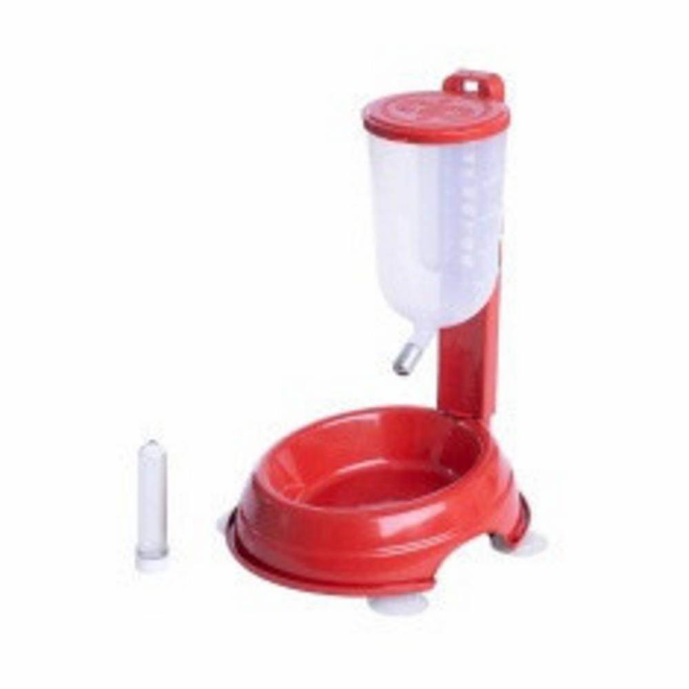 Bebedouro DuraPets DuraFeeder Automático Basic Vermelho para Cães e Gatos 1 Litro