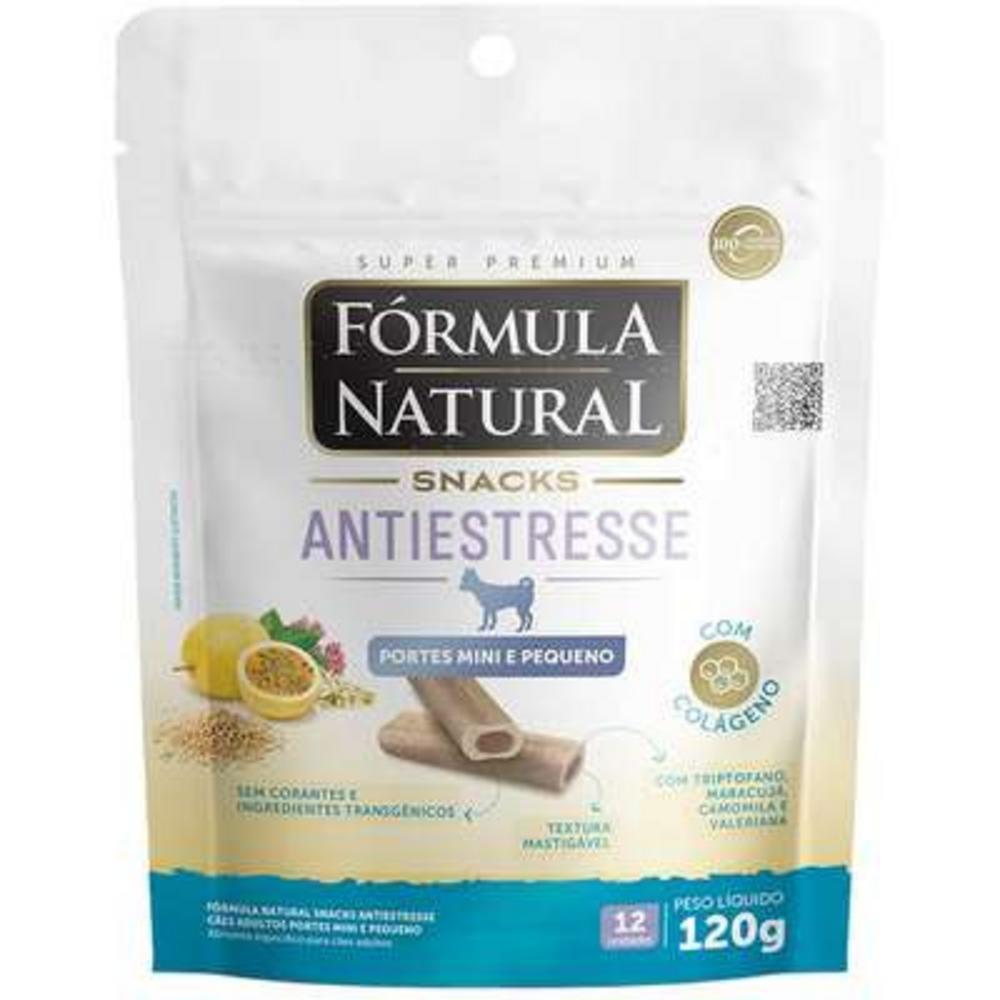 Snack Formula Natural Antiestresse para Cães Porte Mini e Pequeno - 120 g